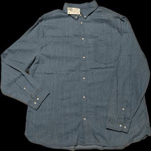 H&M Men's Long Sleeve Denim - Size XL - Blue